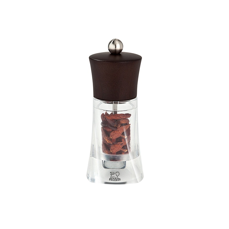 Peugeot Olron Chocolate Acrylic Chili Pepper Mill - 14cm/5.5"