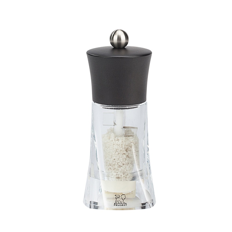 Peugeot Olron Chocolate Acrylic Wet Salt Mill - 14cm/5.5"