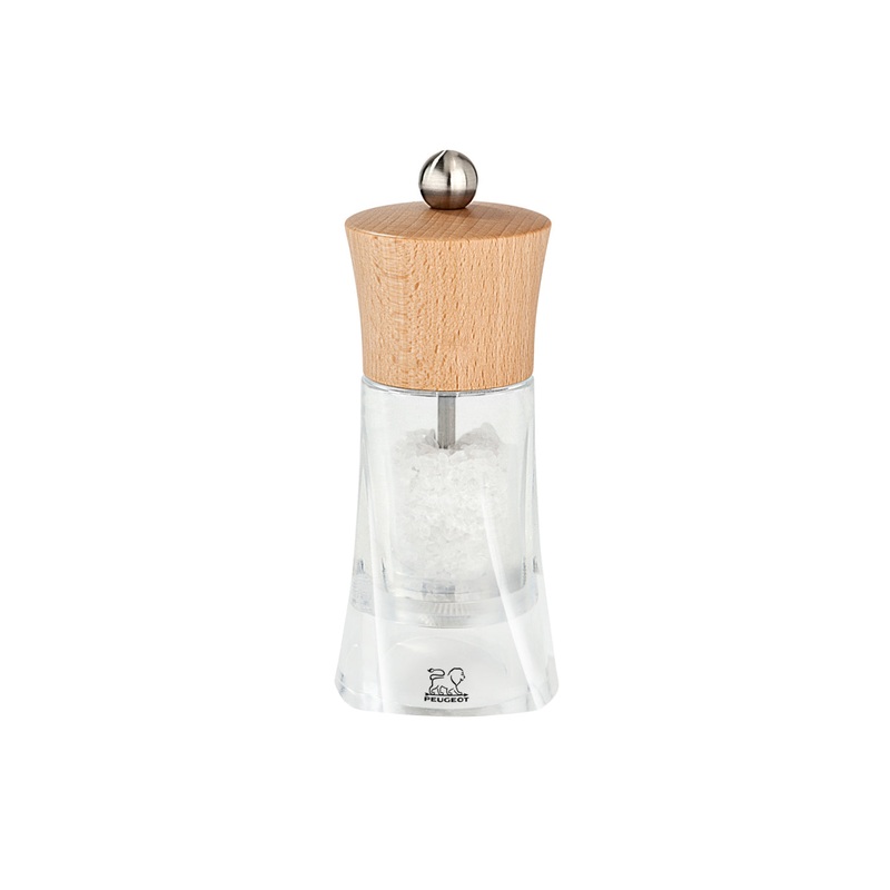 Peugeot Olron Natural Acrylic Salt Mill - 14cm/5.5"