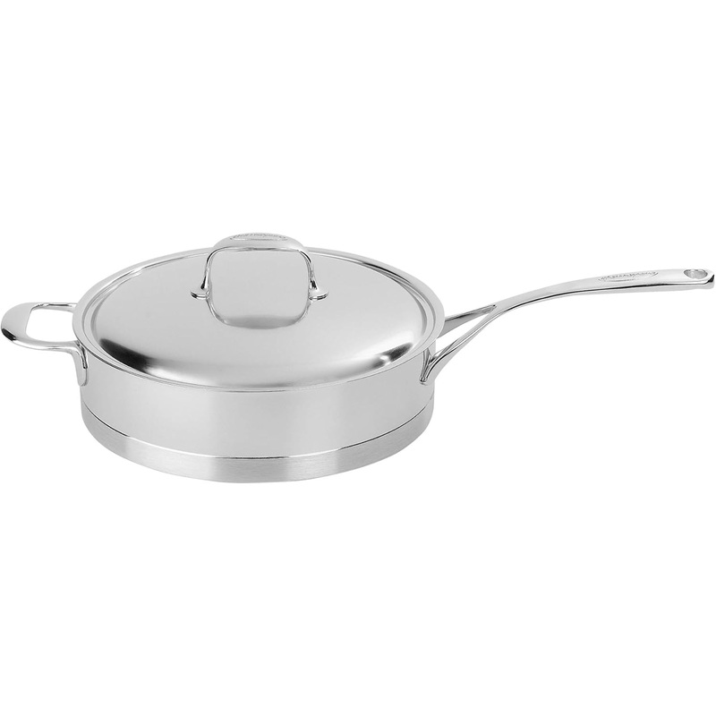 Demeyere Atlantis - 2.6 Qt. Stainless Steel Low Saute Pan w/Lid
