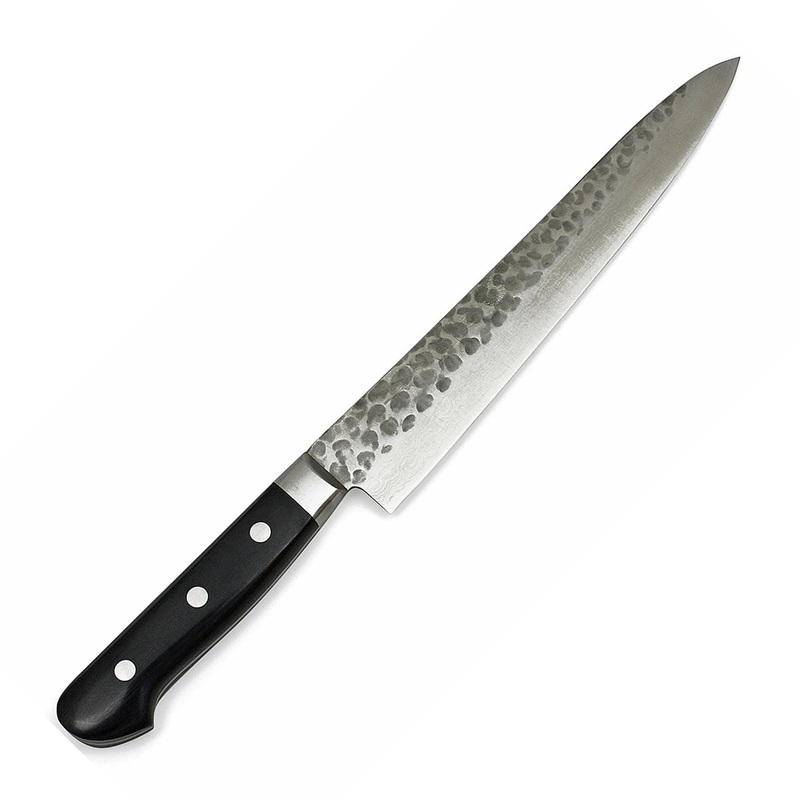Kikuichi Warikomi Tsuchime Damascus Gold - 9.5" Slicing Knife