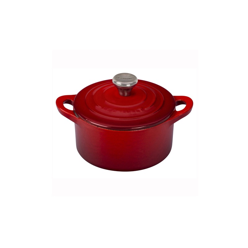 Le Creuset 1/3 Qt. Mini Cocotte w/Stainless Steel Knob - Cerise