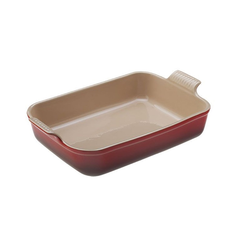 Le Creuset 4 Qt. (12" x 9") Heritage Rectangular Dish - Cerise