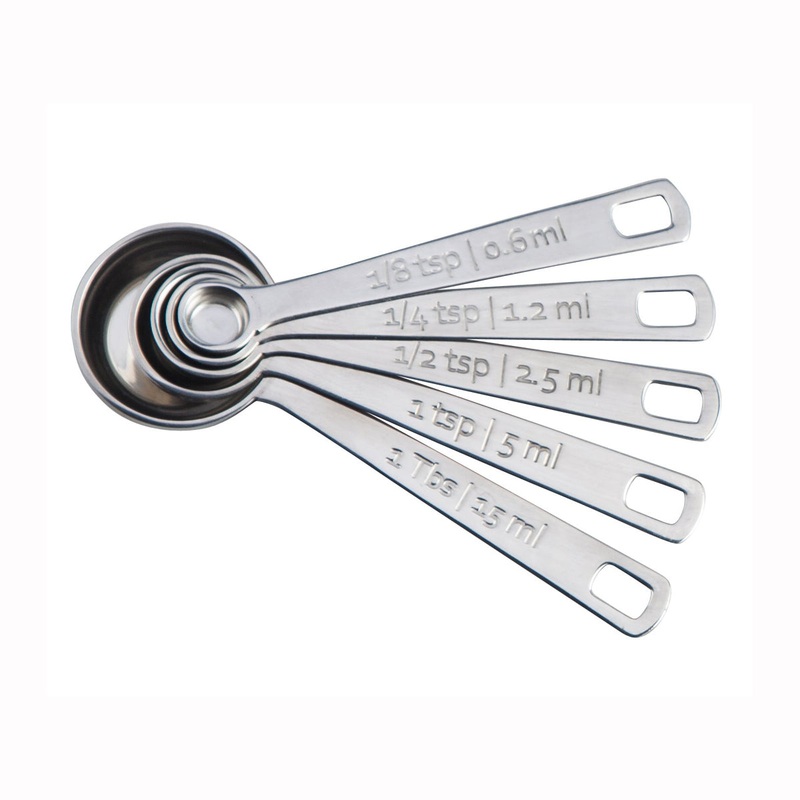Le Creuset Set of 5 Measuring Spoons - Stainless Steel