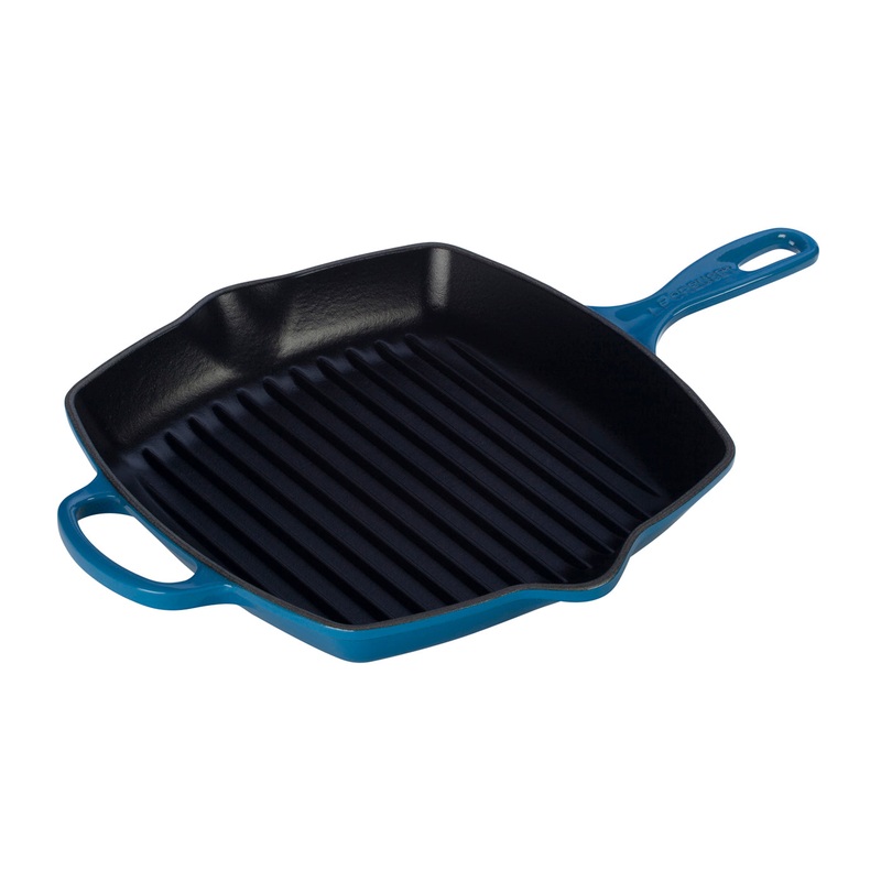 Le Creuset 10 1/4" Signature Square Skillet Grill - Marseille