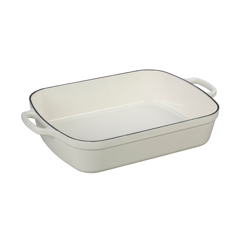 Le Creuset 5 1/4 Qt. (10" x 15 3/4") Signature Rectangular Roaster - White