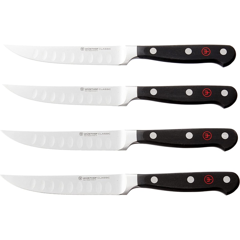 Wusthof Classic - 4 Pc. Steak Knife Knife Set w/Hollow Edge- Personalized Engraving Available