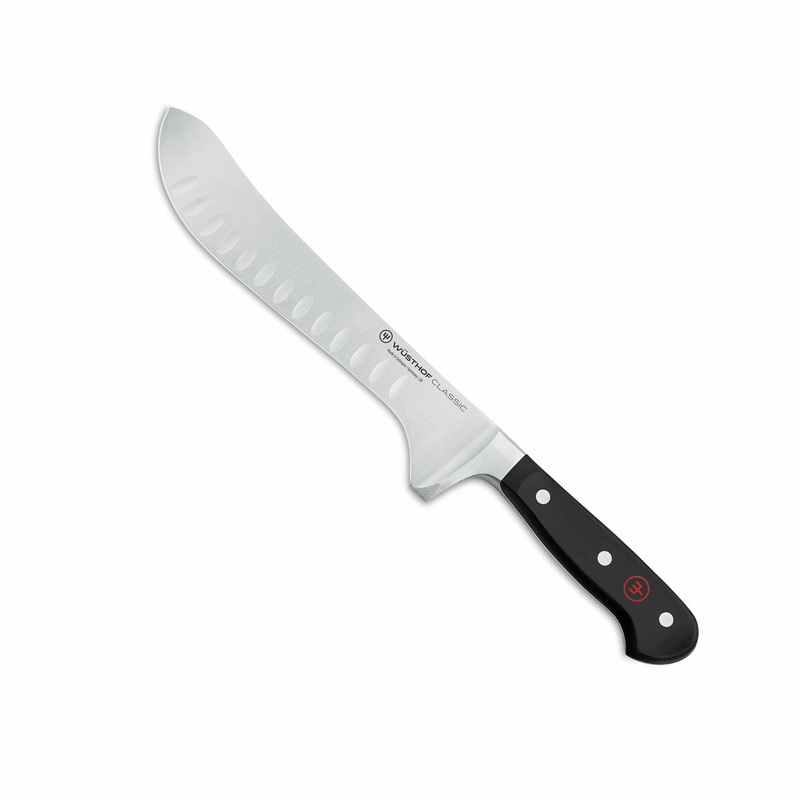 Wusthof Classic - 8" Artisan Butcher Knife w/Hollow Edge- Personalized Engraving Available