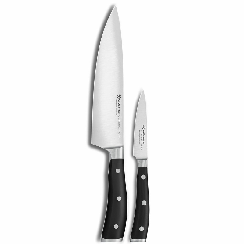 Wusthof Classic Ikon - 2 Pc. Chefs Knife Set- Personalized Engraving Available