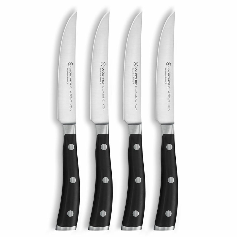 Wusthof Classic Ikon - 4 Pc. Steak Knife Set- Personalized Engraving Available