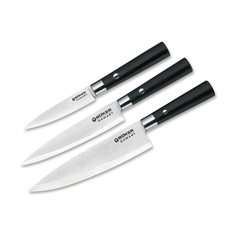 Boker Damascus Black 3 Pc. Set