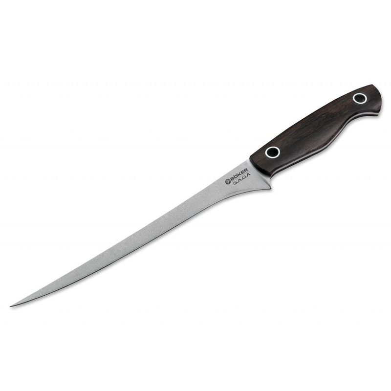 Boker Saga 7.7" Fillet Knife - Grenadill Wood