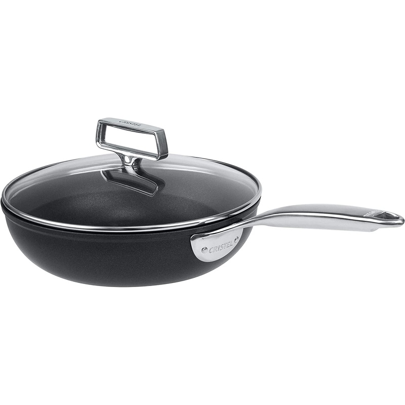 Cristel Castel'Pro Ultralu - 2 Qt. Non-Stick Saut Pan w/Lid