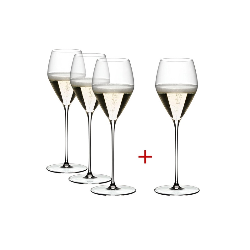 Riedel Veloce Champagne Glass - Buy 3 Get 4 - Set of 4