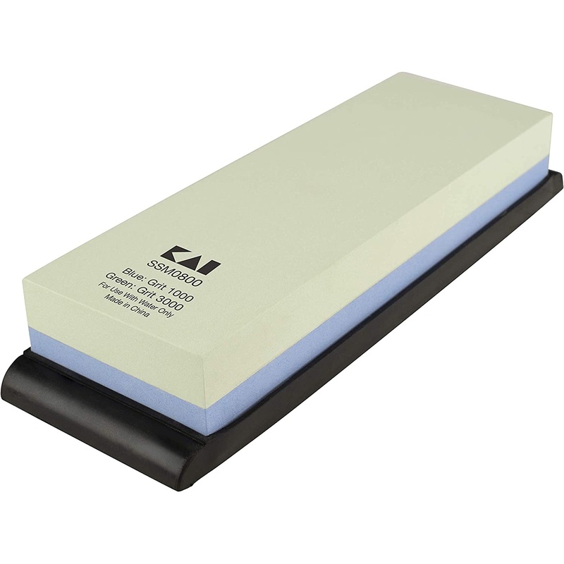 Shun Combination Whetstone w/Rubber Base #1000/#3000