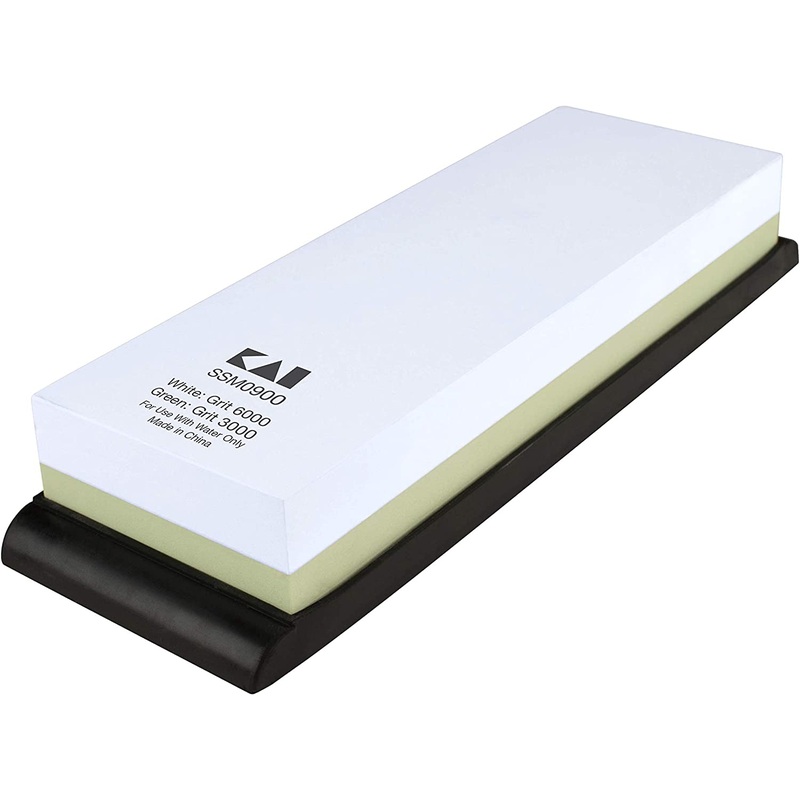 Shun Combination Whetstone w/Rubber Base #3000/#6000