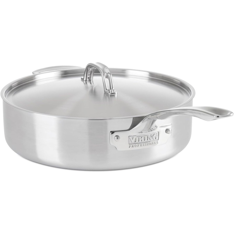 Viking 5-Ply Professional - 6.4 Qt. Saute Pan w/Lid - Satin Finish