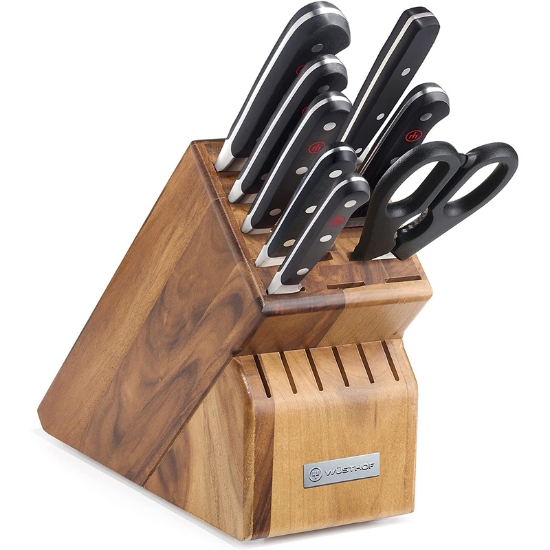 Wusthof Classic - 9 Pc. Knife Block Set, Acacia