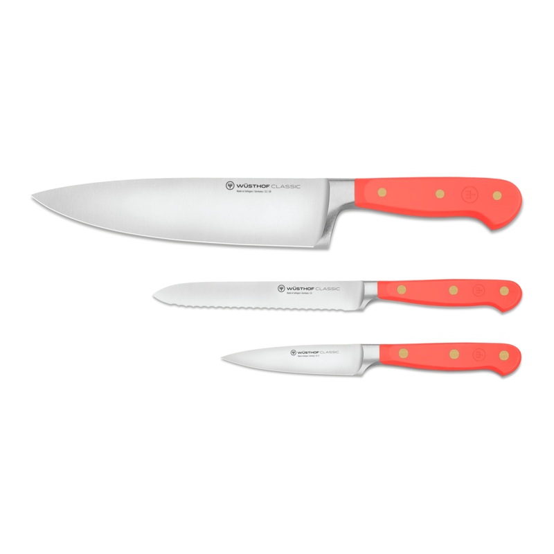 Wusthof Classic Coral Peach - 3 Pc. Utility Knife Set