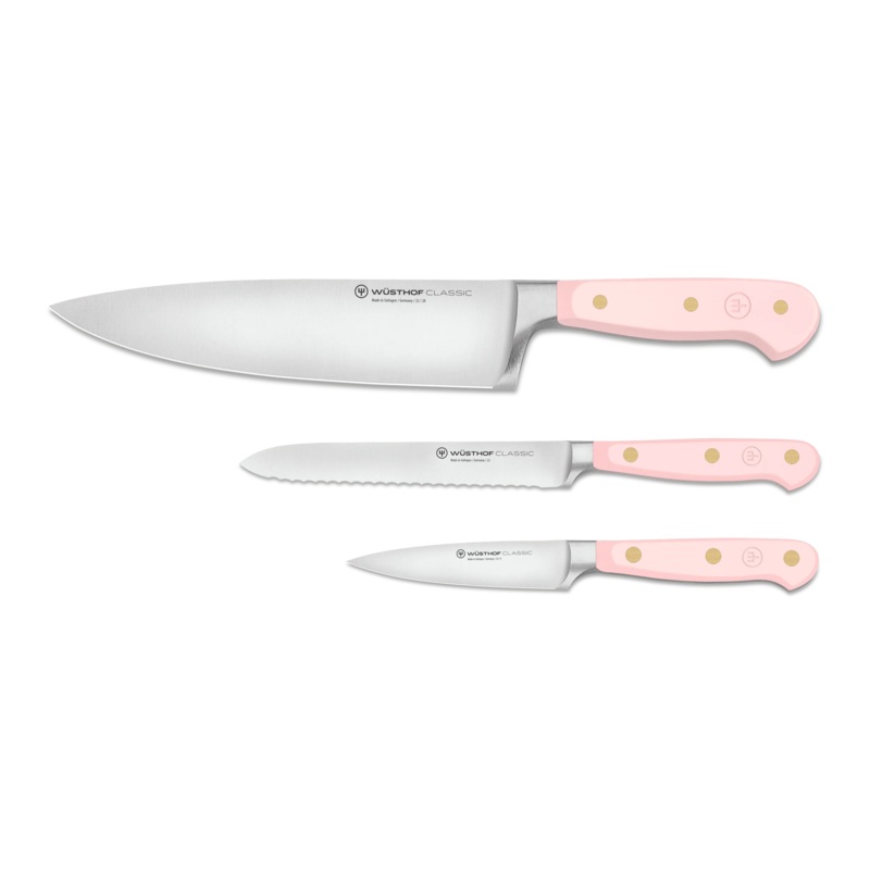 Wusthof Classic Pink Himalayan Salt - 3 Pc. Utility Knife Set
