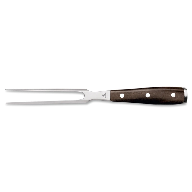 Wusthof Ikon Blackwood - 6" Straight Meat Fork