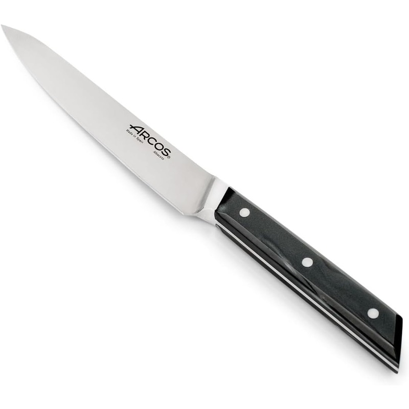 Arcos Eclipse Series - 5" Vegetable Knife, Black Acrylic Handle