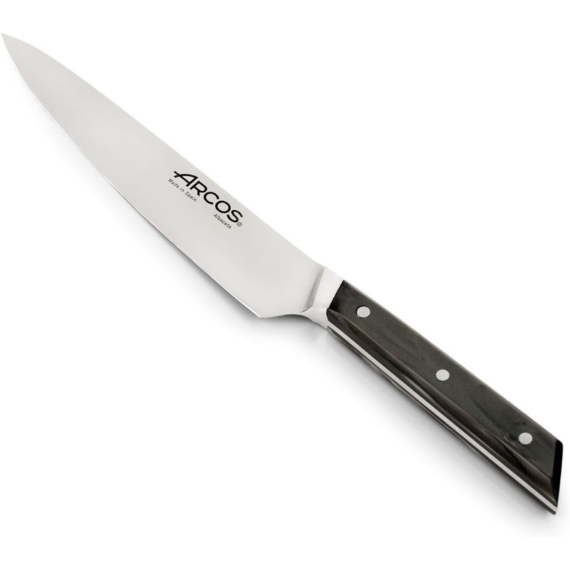 Arcos Eclipse Series - 6" Chef's Knife, Black Acrylic Handle