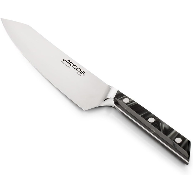 Arcos Eclipse Series - 8" Chef's Knife, Black Acrylic Handle