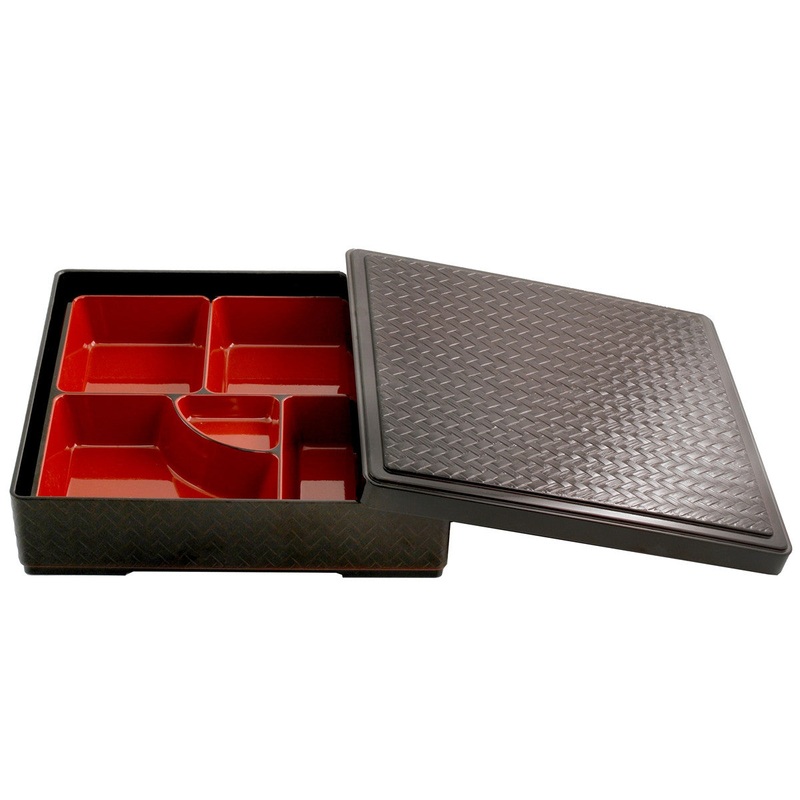 Basket Patterned Bento Box 10" x 10"