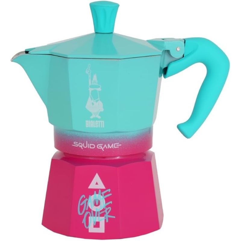 Bialetti - Moka Express Stovetop Espresso Maker 3 Cups - Squid Games