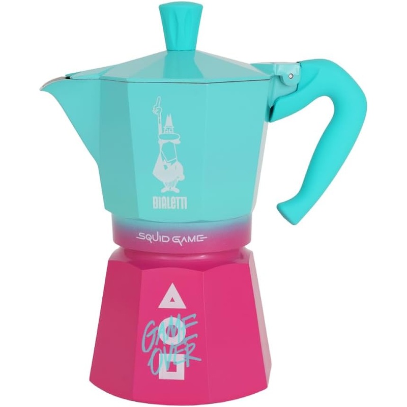 Bialetti - Moke Express Stovetop Espresso Maker 6 Cups - Squid Games