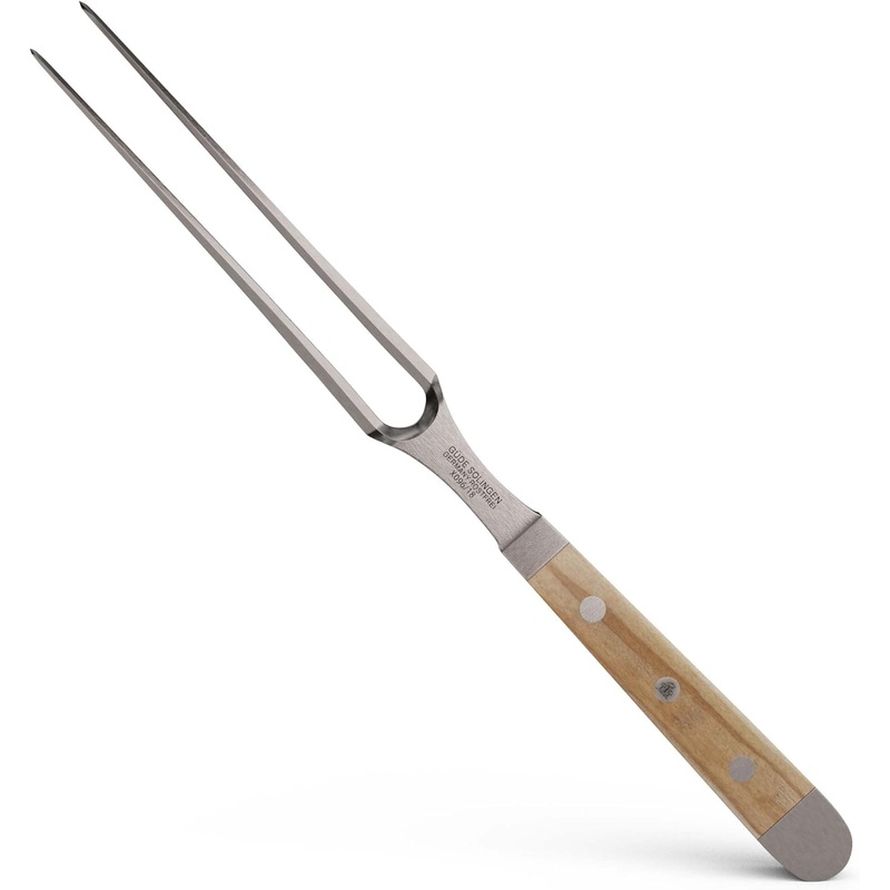 Gde Alpha Olive Series - 7" Forged Double Bolster Meat Fork