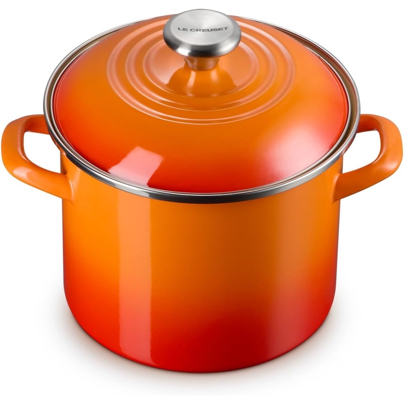 Le Creuset 6 Qt. Traditional Stockpot w/SS Knob - Flame