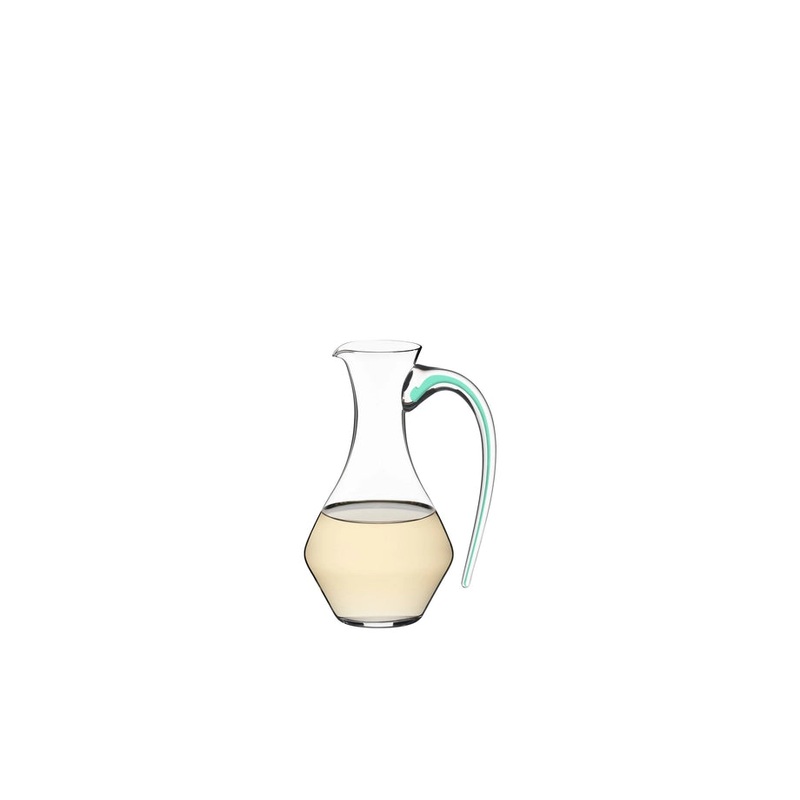 Riedel Fatto a Mano Cabernet Decanter, Mint Striped Handle