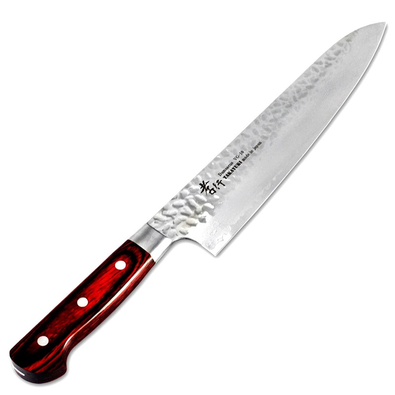 Sakai Takayuki Damascus Hammered VG-10 Gyuto 240mm (9.4")