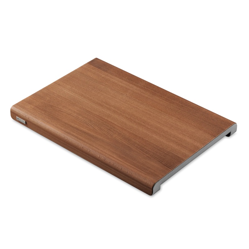 Wusthof - 19.5" x 13.75" x 1" Large Cutting Board - Heat Treated Beech & Stainless Steel