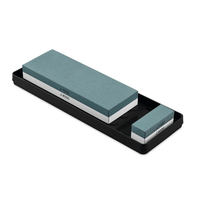 Wusthof - 8.7" x 3.1" x 1.2" Whetstone w/Non-Slip Holder, J1000 / J4000