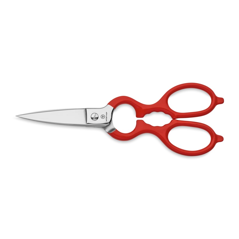 Wusthof - 8" Kitchen Shears w/Synthetic Grips - Red