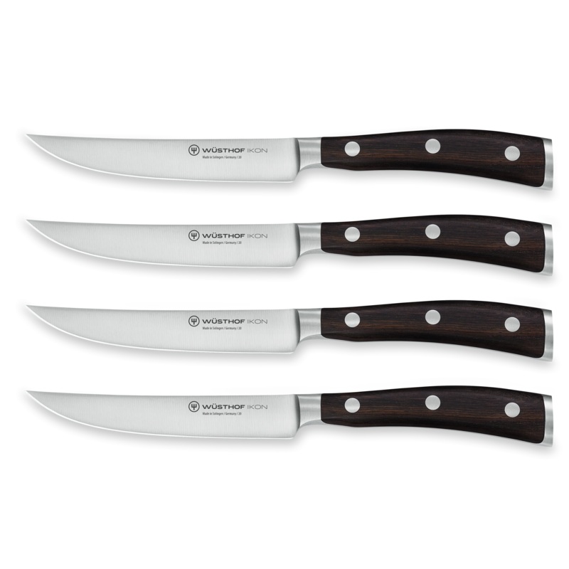 Wusthof Ikon Blackwood - 4 Pc. Steak Knife Set