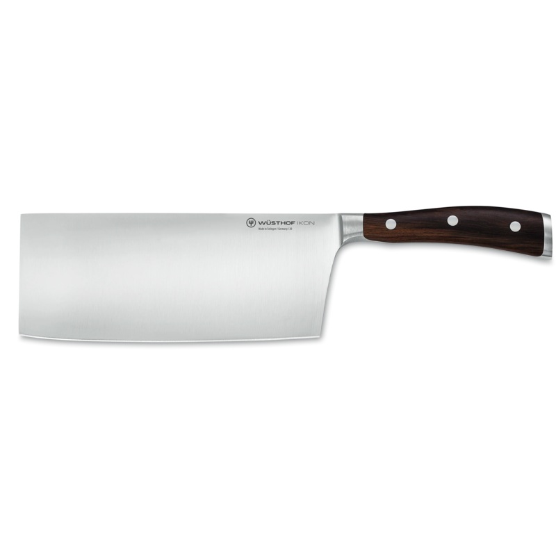 Wusthof Ikon Blackwood - 7" Chinese Chef's Knife