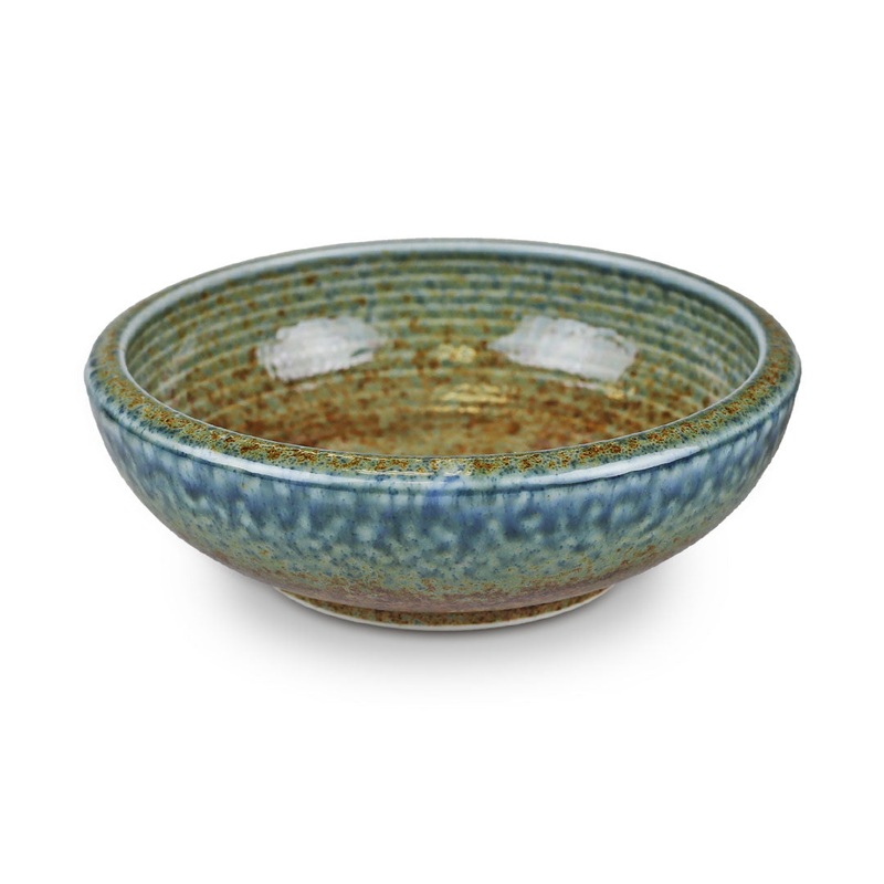 Ainagashi Blue Earthy Salad Bowl 23 fl oz /6.73" dia