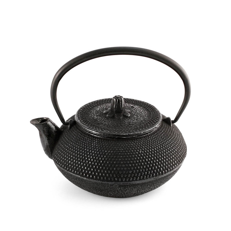 Arare Textured Nanbu Cast Iron Teapot Kyusu 17 fl oz