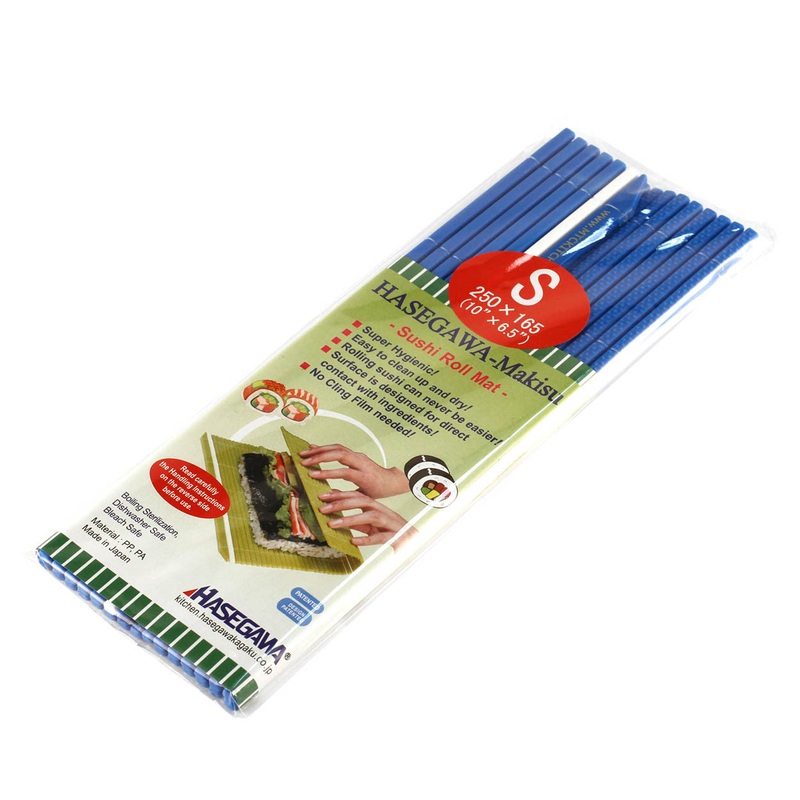 Hasegawa Hygienic Plastic Non-Stick Half Sushi Rolling Mat Makisu 10" x 6.5" (S size)