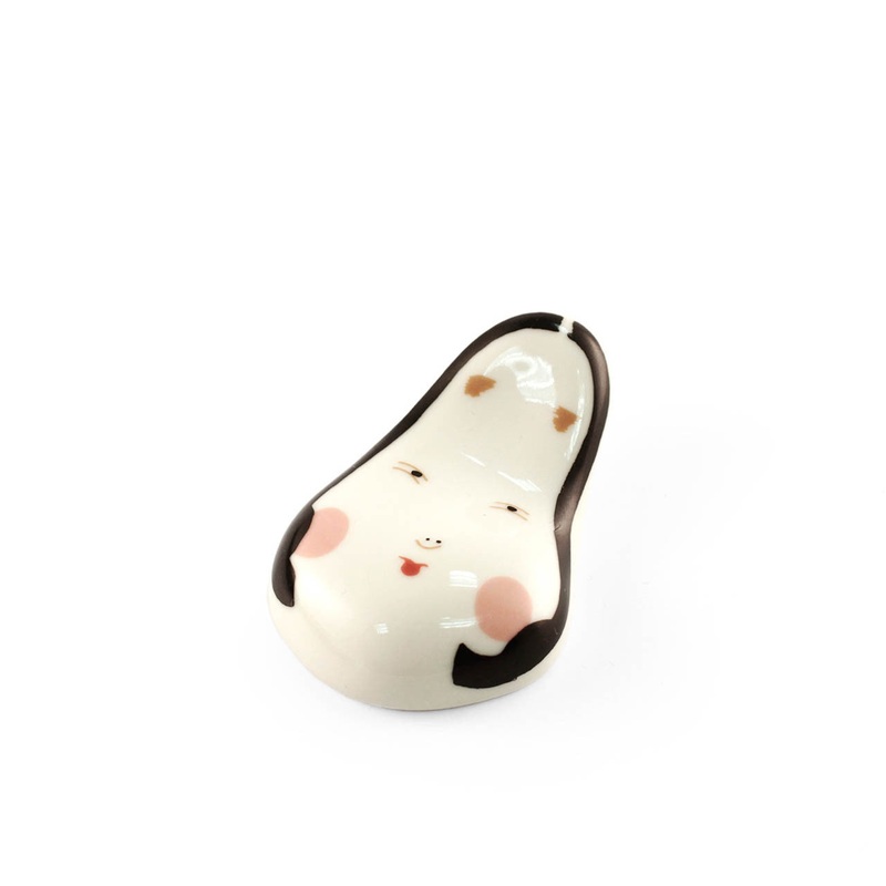Okame Beautiful Face Chopstick Rest Hashioki