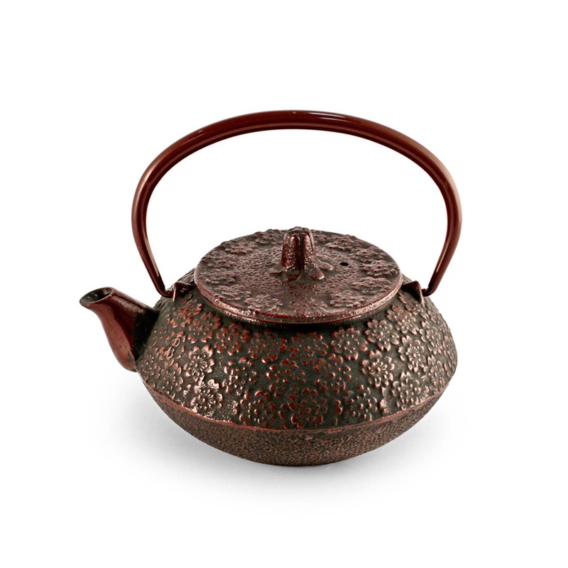 Sakura Cherry Blossom Nanbu Cast Iron Teapot Kyusu 18 fl oz