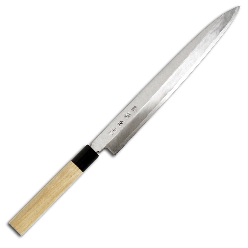 Tsukiji Masamoto White Steel Yanagi 270mm (10.6") Nami Kasumi