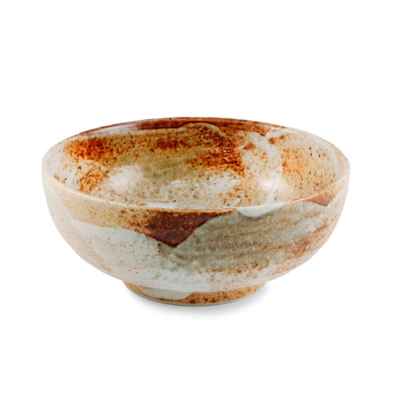 Yukishino Moss White Noodle Bowl 47 fl oz / 7.76" dia
