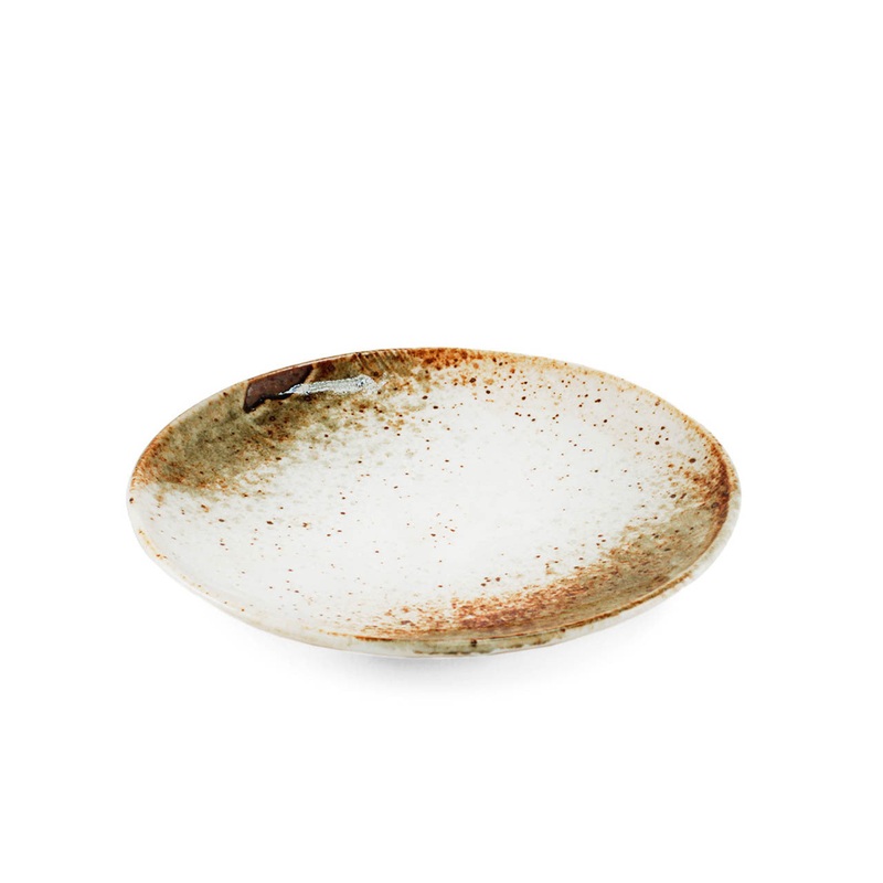 Yukishino Moss White Salad Plate Kozara 6.65" dia