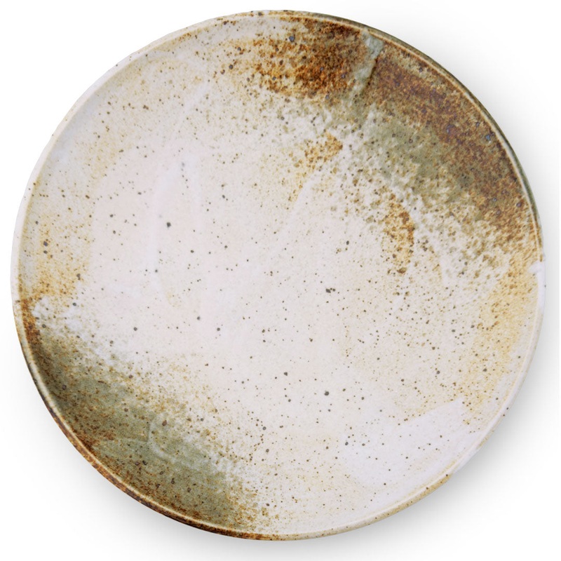 Yukishino Moss White Serving Plate 11.3" dia
