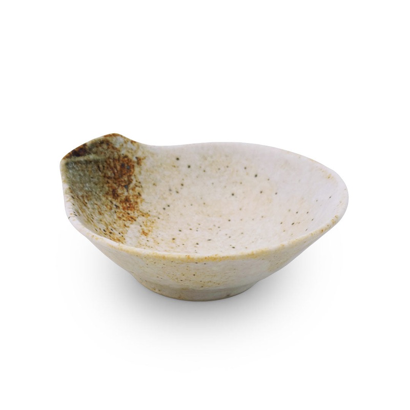 Yukishino Moss White Tonsui Bowl 5 fl oz /  4.8" dia
